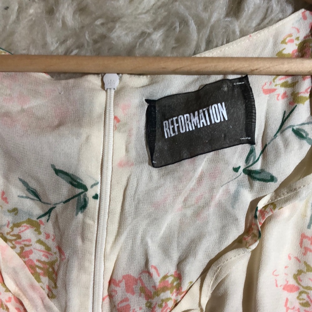 Reformation floral mini dress xs 0/2 - Picture 4 of 12